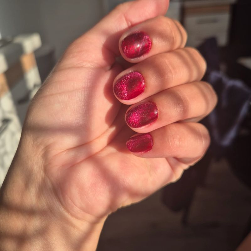 Manikīrs ar gellakas pārklājumu + NAILS Magnetic dizaina pārklājums