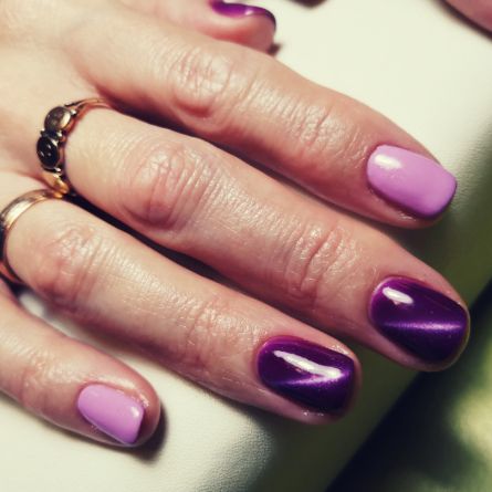 Manikīrs ar gēllakas pārklājumu+Magnetic dizains