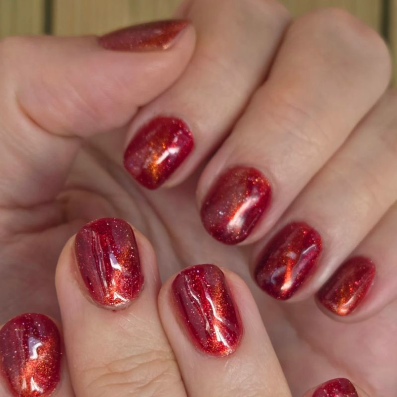 Manikīrs ar gellakas pārklājumu + NAILS Magnetic dizaina pārklājums