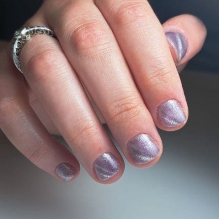 Manikīrs ar gellakas pārklājumu + NAILS Magnetic dizaina pārklājums